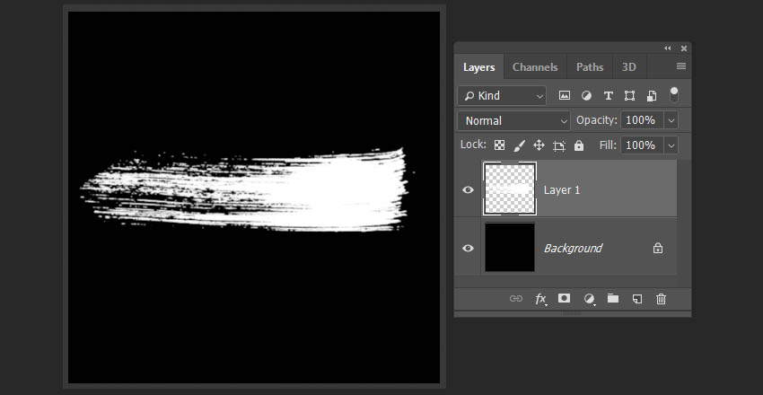 creating a new brush stroke in Photoshop